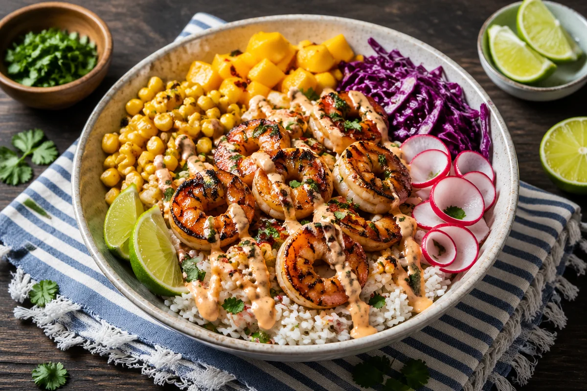 Easy Shrimp Taco Bowls