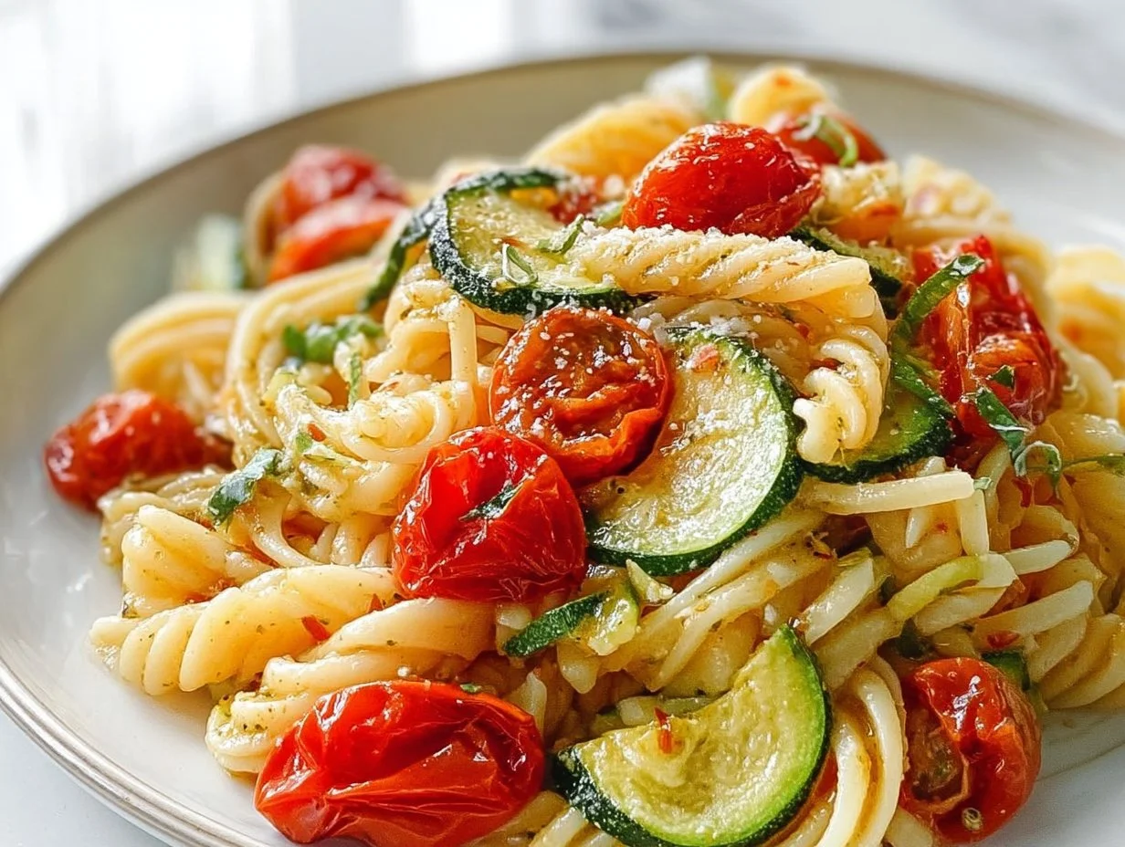 Tomato Zucchini Pasta with Fresh Garden Flavor Fresh Garden Tomato Zucchini Pasta