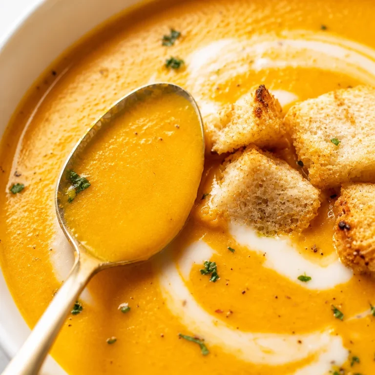 creamy carrot ginger soup is my go to fix for those nights when I want something cozy but I do not want a sink full of dishes. You know the feeling, you are hungry, you want real food, and delivery sounds like a bad idea. This soup tastes like you tried really hard, even though it is basically chop, simmer, blend. It is naturally sweet, a little spicy from ginger, and extra comforting with coconut milk stirred in at the end. Plus it freezes like a dream, which means future you gets a gift. creamy carrot ginger soup