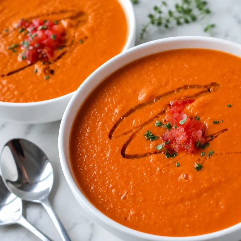 roasted tomato and white bean soup is my go to fix for those nights when I want something cozy but I am not in the mood for heavy cream or a sink full of dishes. You know the feeling, you want a bowl of comfort, but you still want to feel good after eating it. This one hits that sweet spot because it tastes rich and velvety, yet it is naturally creamy. It is also the kind of soup that makes your kitchen smell like you have your life together, even if you are just reheating leftovers and wearing sweatpants. If you have tomatoes that are looking a little too soft on the counter, this is exactly what to do with them. roasted tomato and white bean soup