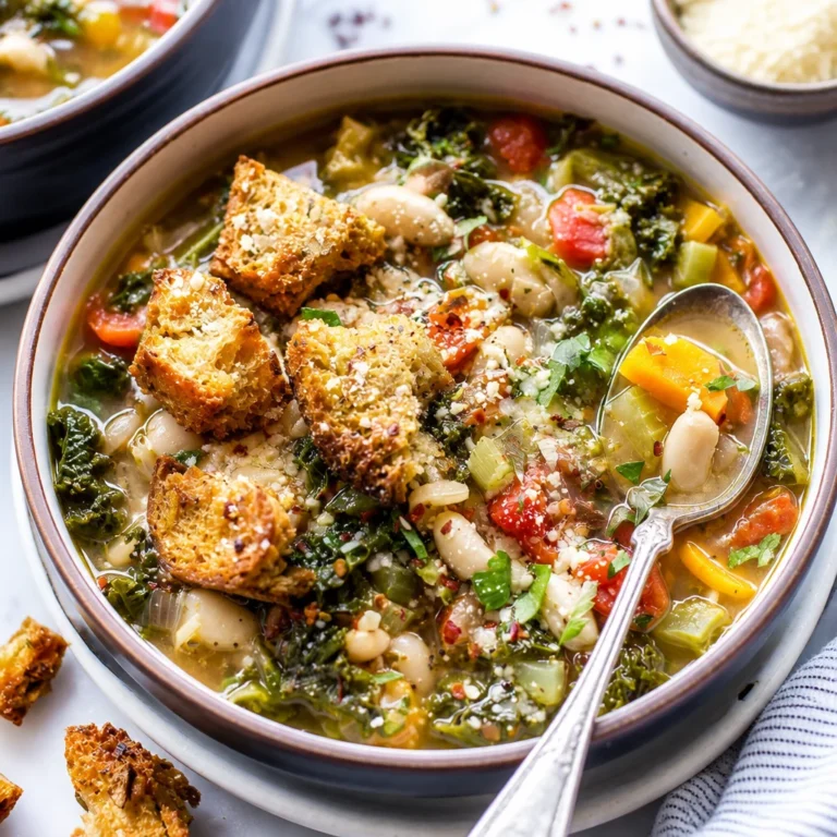 Tuscan cannellini bean soup with kale is my go to fix for those nights when I want something cozy but I also do not want a sink full of dishes. You know the vibe, you get home, you are hungry, and you need dinner to happen fast. This soup tastes like it simmered all day, even though it is done in about 35 minutes. It is garlicky, tomato kissed, and packed with tender beans and silky greens. If you have a pot and a spoon, you are in business. Tuscan cannellini bean soup with kale