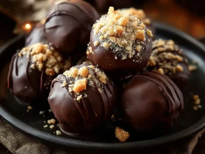 Delicious Peanut Butter Balls made with Rice Krispies
