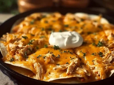 Delicious Taco Bell Chicken Quesadilla with cheese and chicken filling