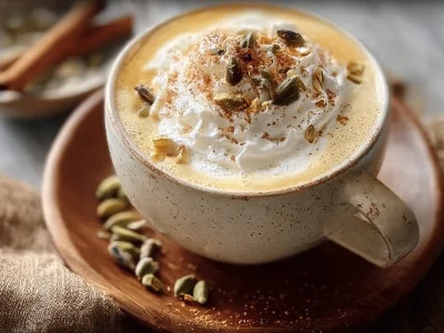 Delicious Autumn Fog Tea Latte with warm spices and creamy texture.