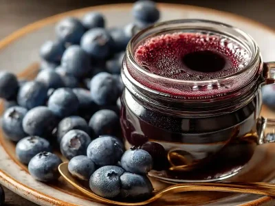 Blueberry Coffee Syrup in 15 Minutes—Simple & Natural blueberry coffee syrup recipe