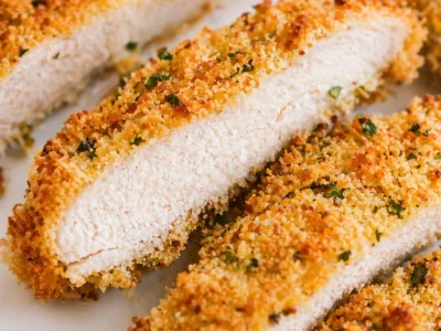 Crispy Baked Chicken Cutlets with a juicy interior and golden crust.