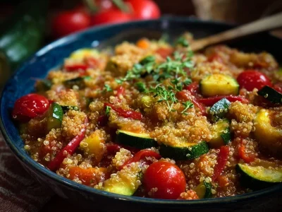 A delicious Diabetic One-Pot Casserole with vegetables and lean protein.