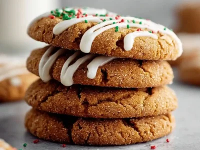 Gluten-free ginger molasses cookies on a wooden table, ready to be enjoyed.
