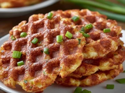 Healthy tuna melt chaffles loaded with flavor and protein