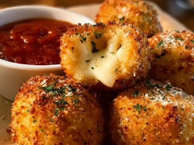 Delicious Parmesan Chicken Bombs ready to serve, ideal for a quick meal.
