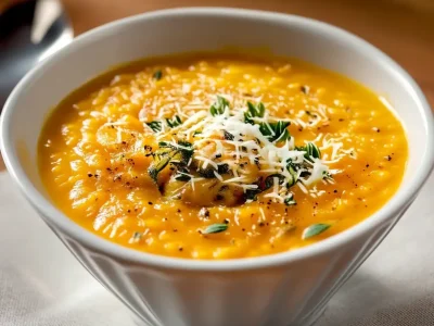 Italian Penicillin Soup served with crusty bread and fresh herbs for a cozy dinner