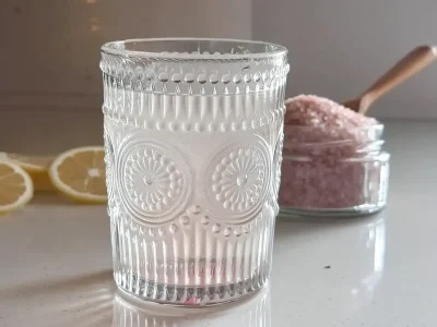 Japanese Pink Salt Recipe for Morning Detox & Weight Loss Himalayan pink salt in warm detox drink