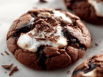 Delicious marshmallow swirl cookies with a fluffy texture and colorful swirls