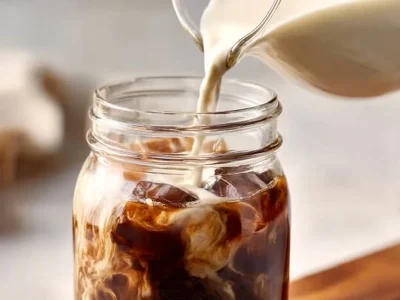 A cup of protein coffee topped with froth and cocoa, ideal for fitness enthusiasts