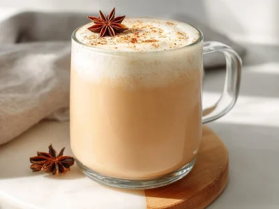 Starbucks copycat chai tea latte recipe with spices and milk